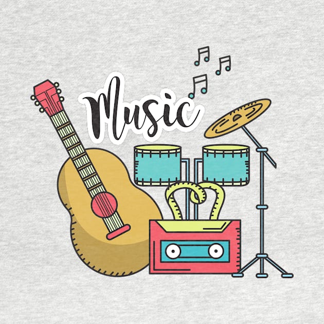 Art musique vintage by ABCSHOPDESIGN